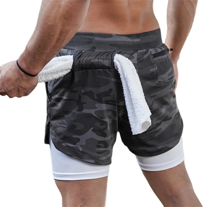 Men's Multi-Pocket Workout Shorts