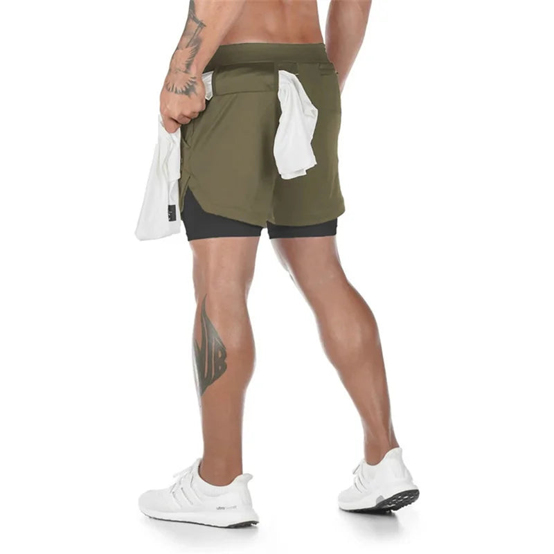 Men's Multi-Pocket Workout Shorts